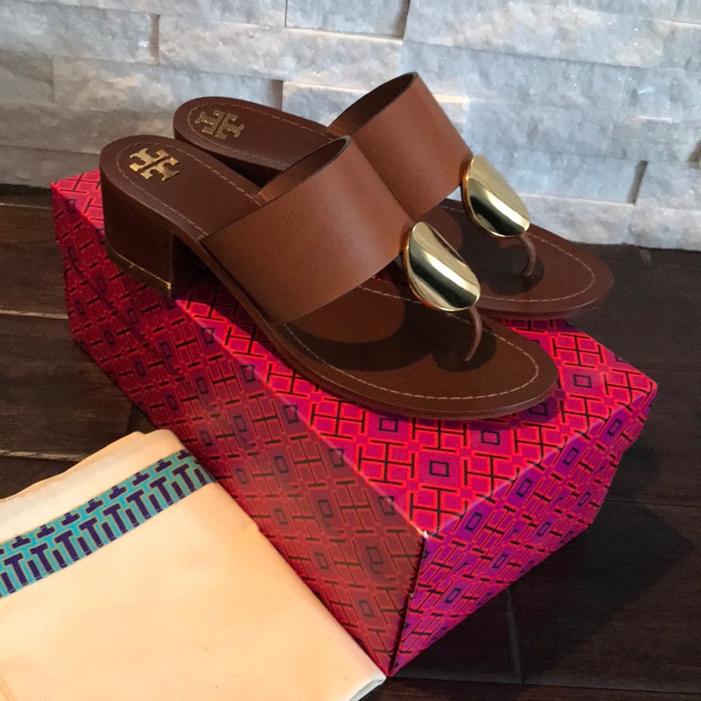 NWT TORY BURCH 45M PATOS DISC SANDALS